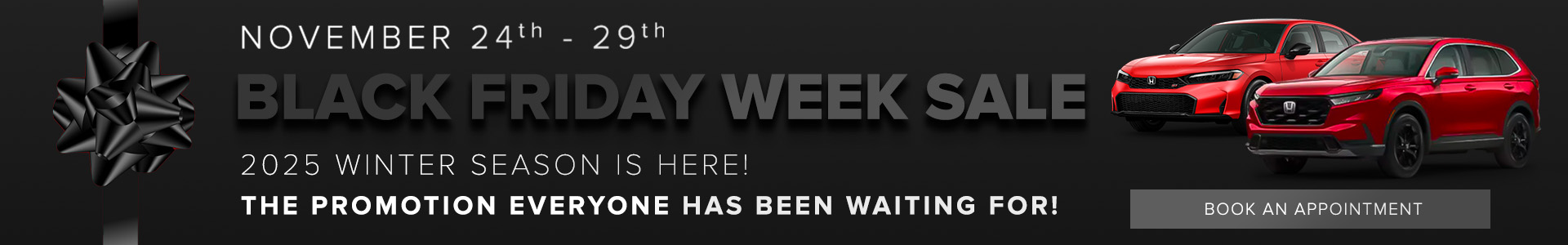 Mississauga Honda's Black Friday Sales Event